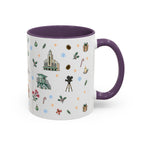 Los Angeles Christmas Mug | Watercolor City Souvenir | Ceramic Coffee Cup (11oz or 15oz)
