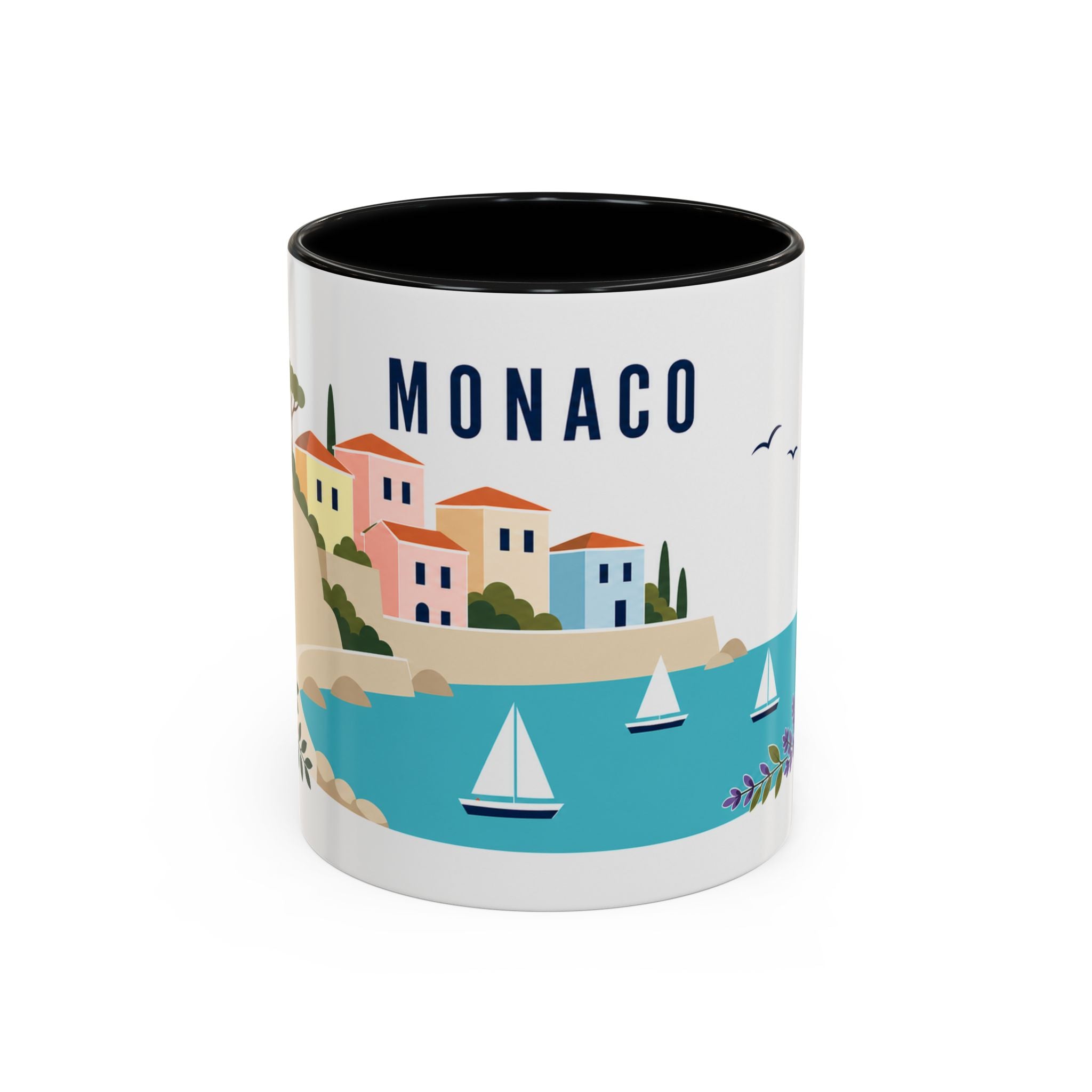 Monaco Coffee Mug | Travel Souvenir Accent Mug | Country Gift Ceramic Cup 11oz 15oz