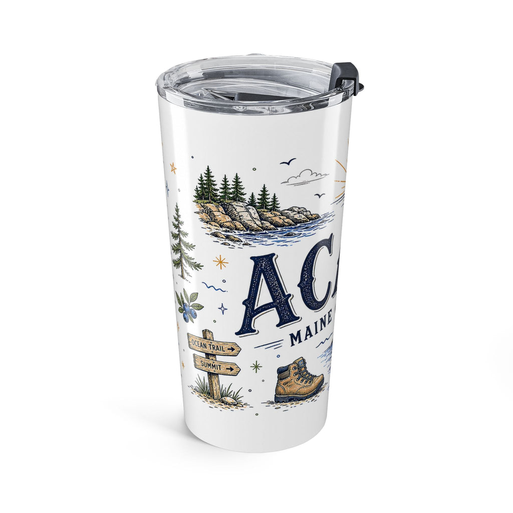 Acadia National Park 20oz Tumbler | Maine Coast Hiking Gift | Insulated Stainless Steel Travel Cup