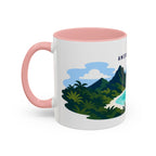 National Park of American Samoa Coffee Mug | Solid Color Block Park Souvenir | 11oz 15oz Accent Mug