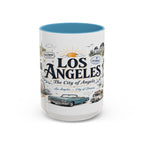 Los Angeles Coffee Mug | California Souvenir City Gift | Accent Color Ceramic 11oz 15oz