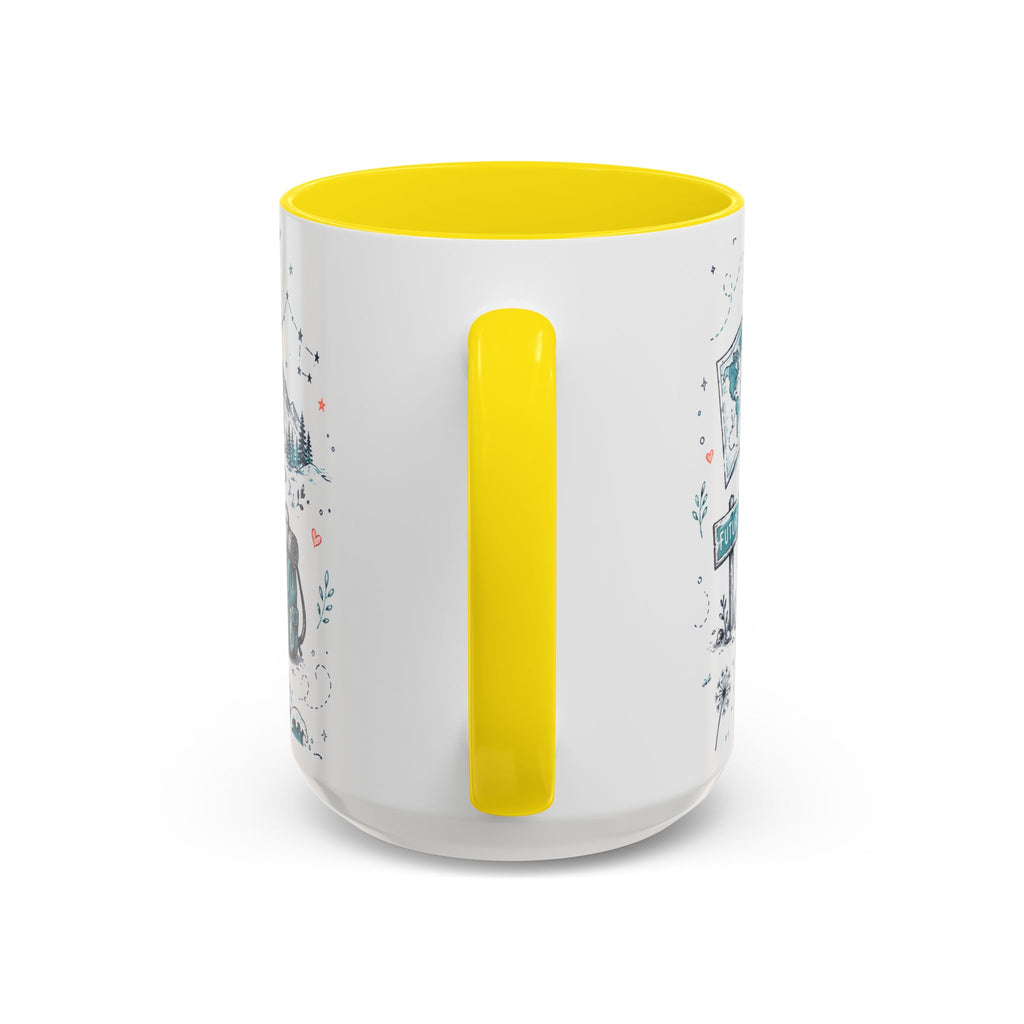 Adventure Awaits Coffee Mug | Class of 2026 Graduation Gift | Accent Color Ceramic 11oz 15oz