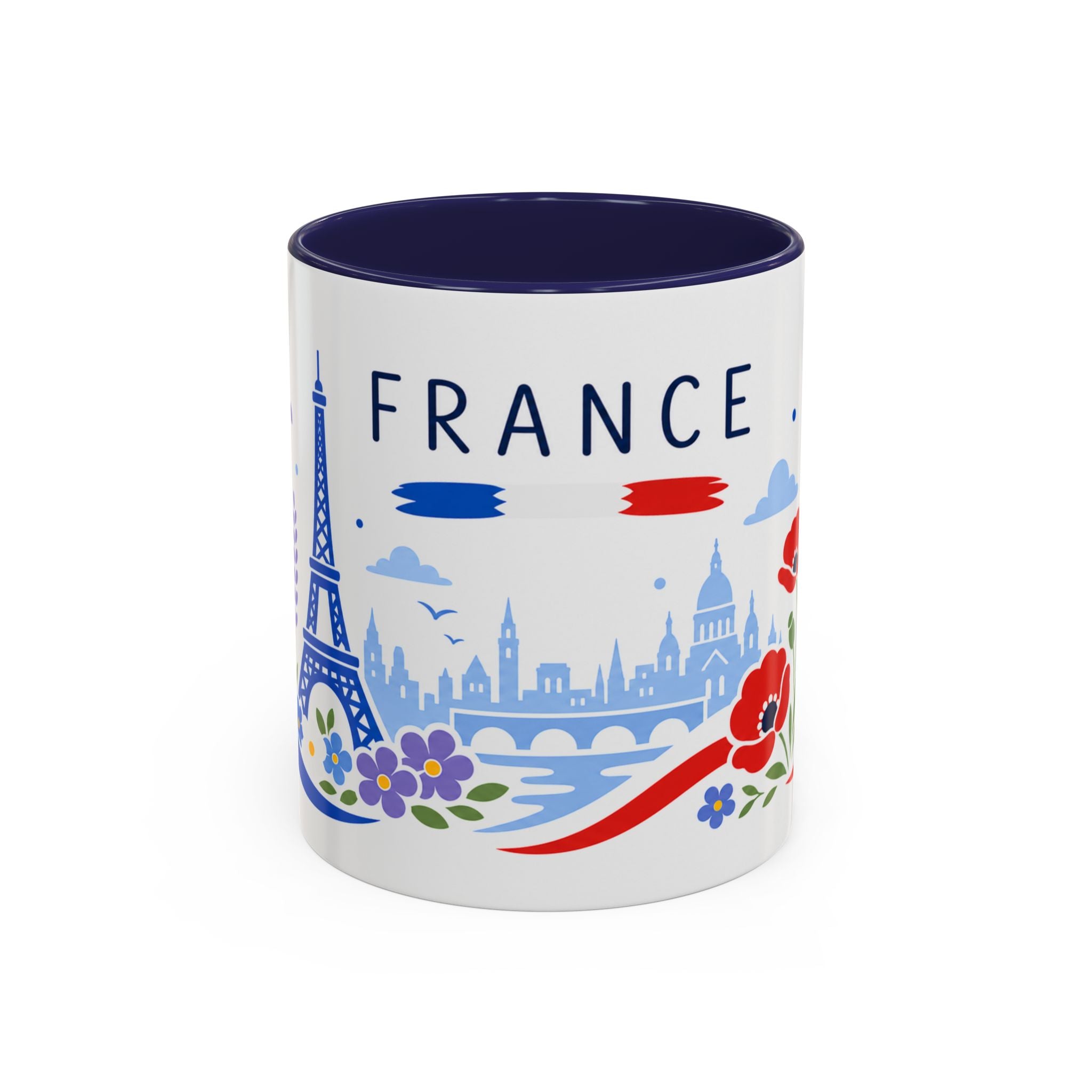 France Coffee Mug | Travel Souvenir Accent Mug | Country Gift Ceramic Cup 11oz 15oz
