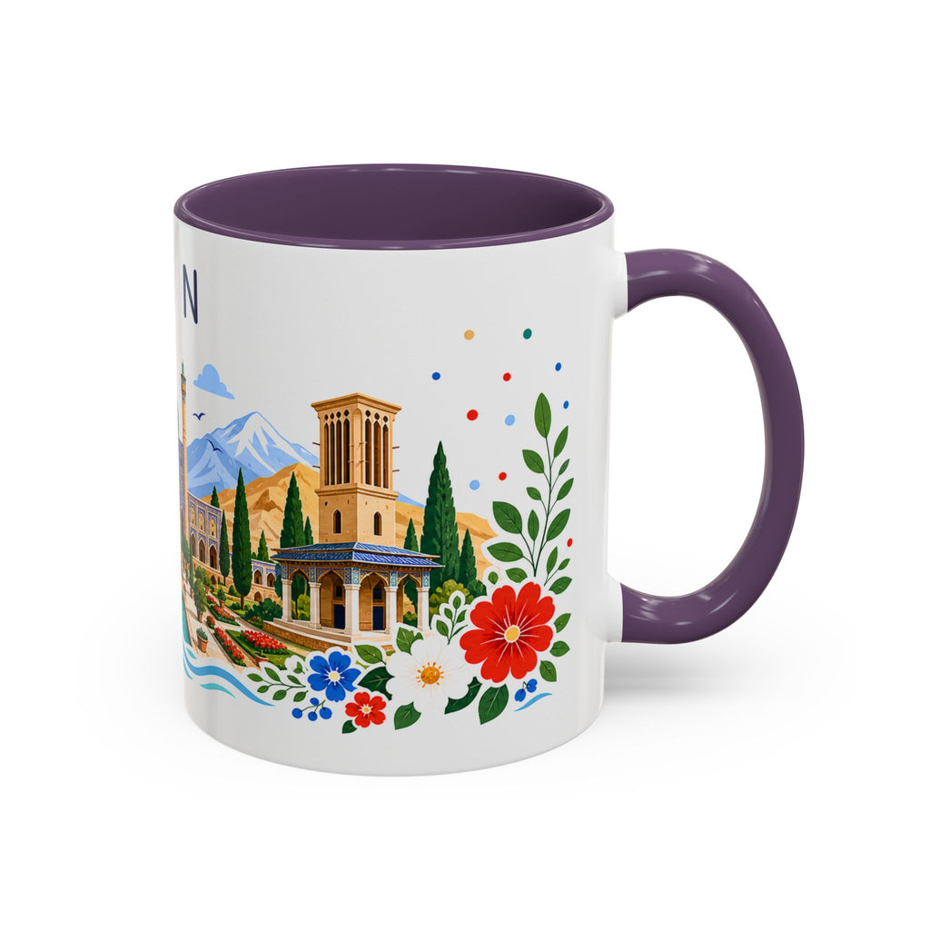 Iran Coffee Mug | Travel Souvenir Accent Mug | Place Gift Ceramic Cup 11oz 15oz