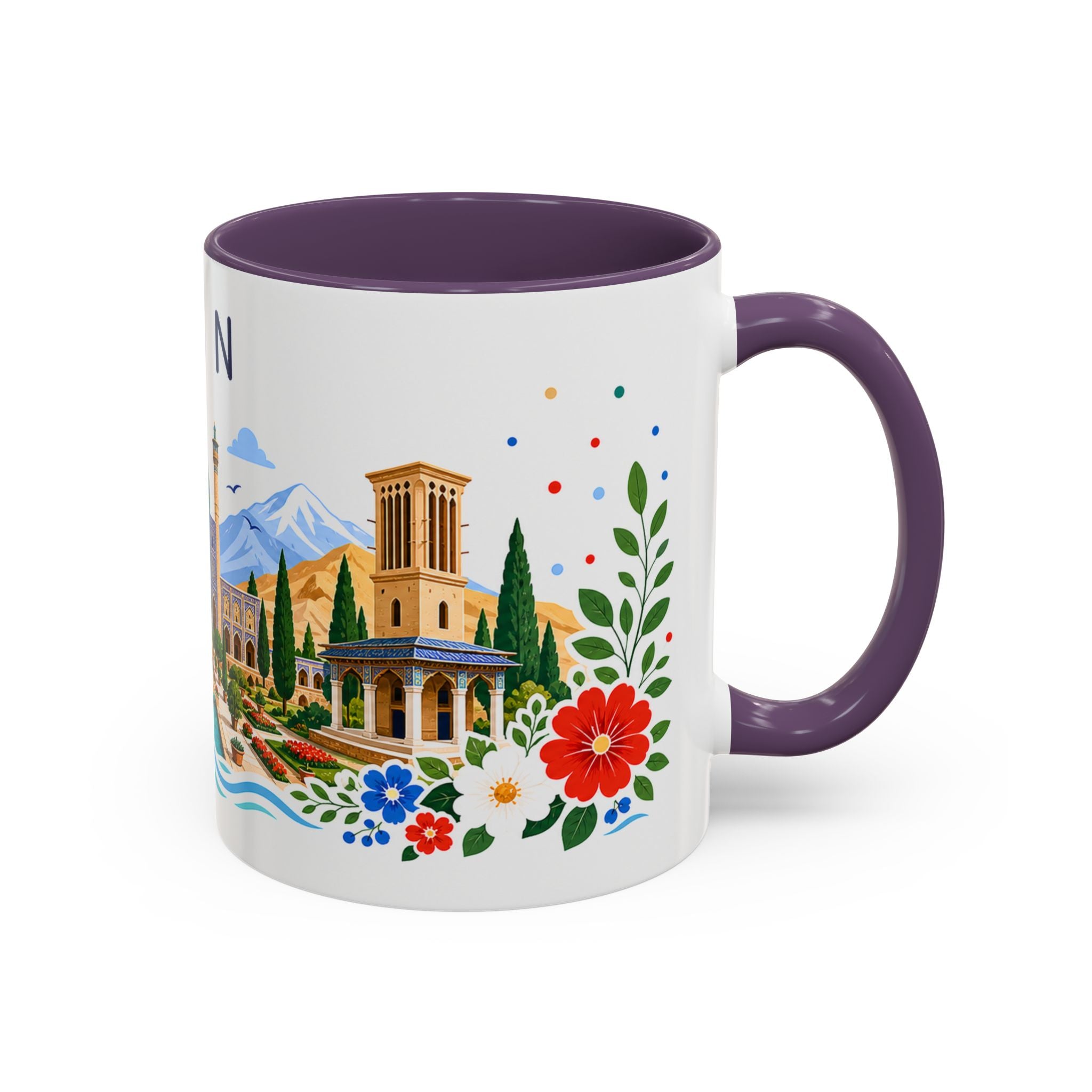 Iran Coffee Mug | Travel Souvenir Accent Mug | Place Gift Ceramic Cup 11oz 15oz