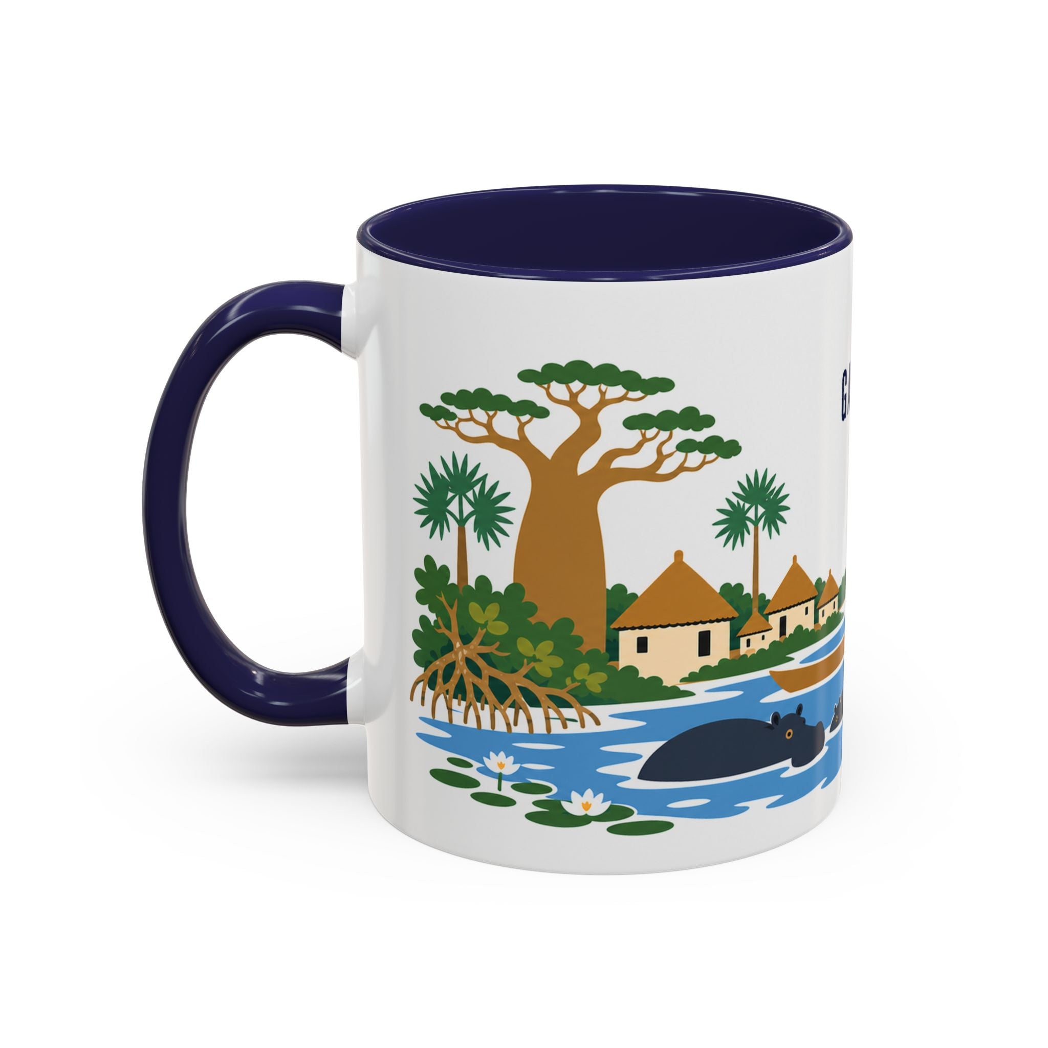 Gambia Coffee Mug | Travel Souvenir Accent Mug | Country Gift Ceramic Cup 11oz 15oz