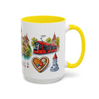 Nuremberg Illustrated Travel Mug | City Souvenir Accent Coffee Mug | 11oz 15oz Ceramic Cup
