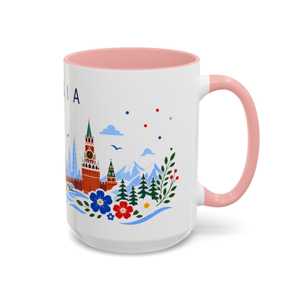 Russia Coffee Mug | Travel Souvenir Accent Mug | Place Gift Ceramic Cup 11oz 15oz