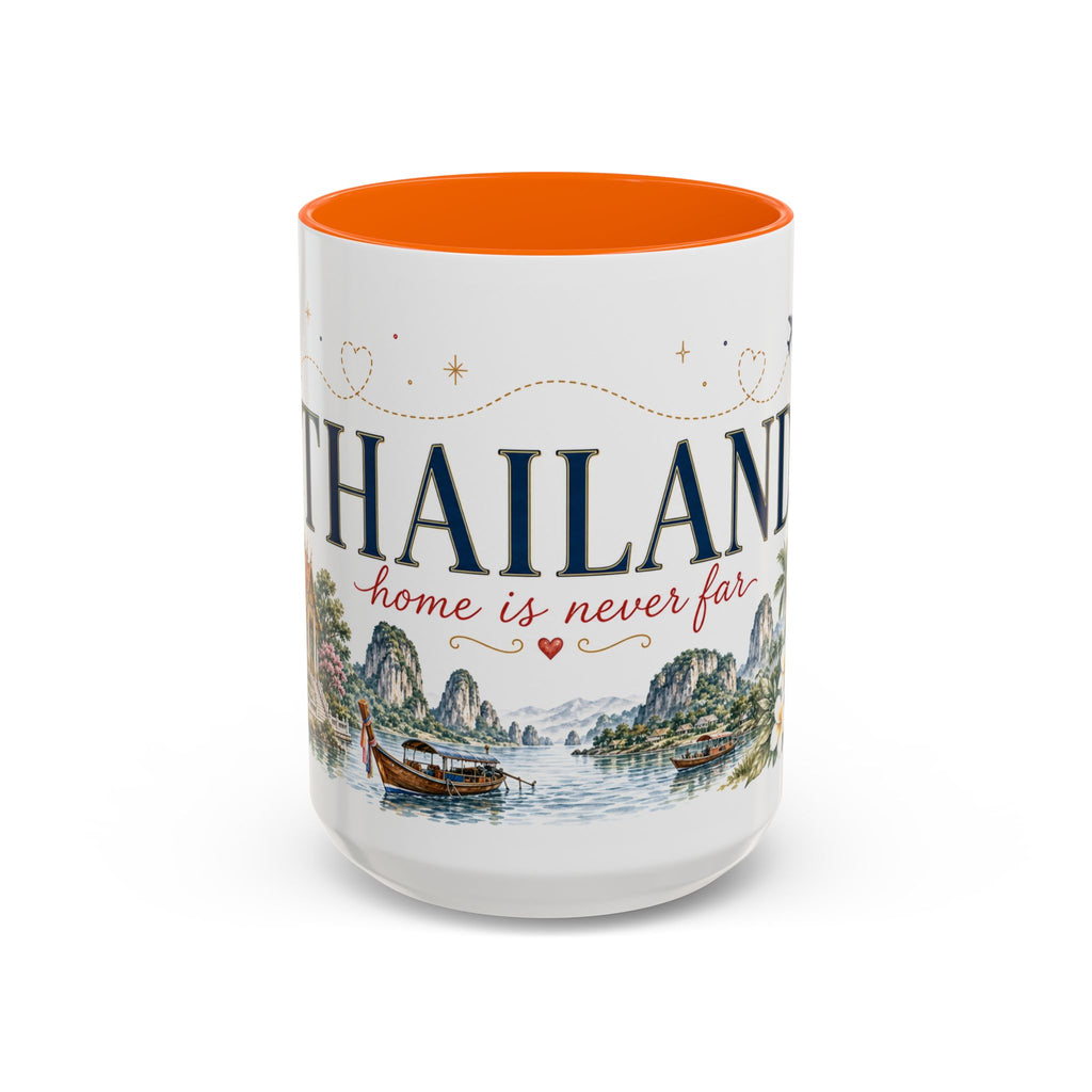 Thailand Home Country Mug | Moving Away Gift | Long Distance Friendship | 11 oz 15 oz Accent Mug