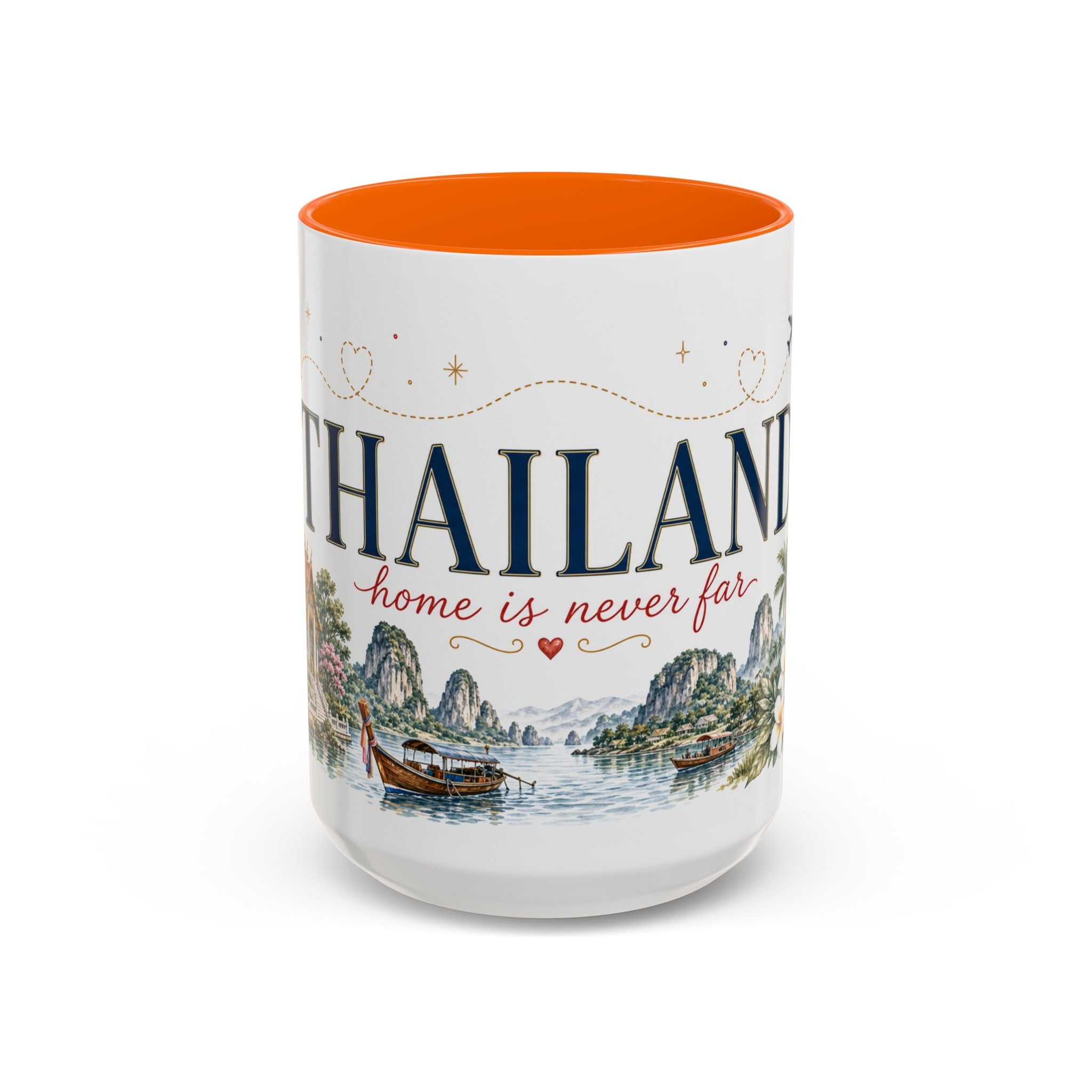 Thailand Home Country Mug | Moving Away Gift | Long Distance Friendship | 11 oz 15 oz Accent Mug