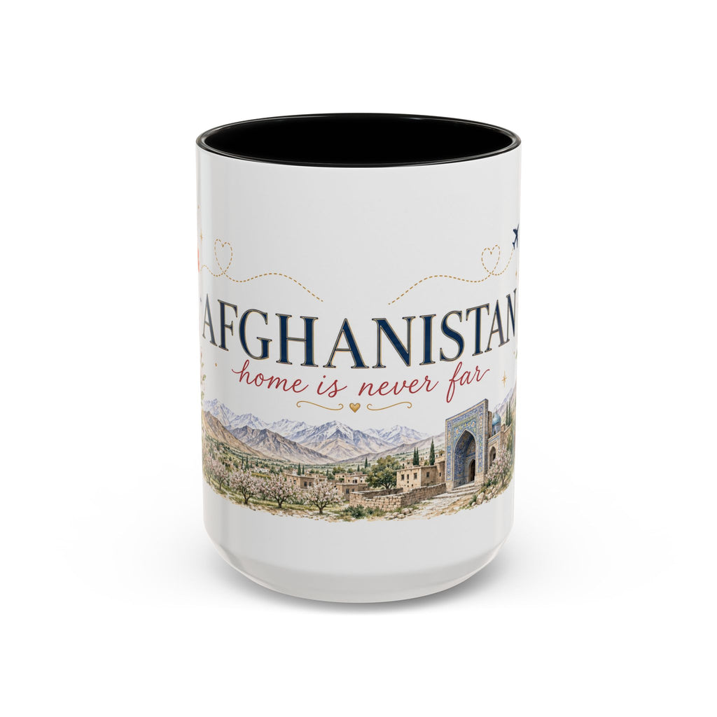 Afghanistan Home Country Mug | Moving Away Gift | Long Distance Friendship | 11 oz 15 oz Accent Mug