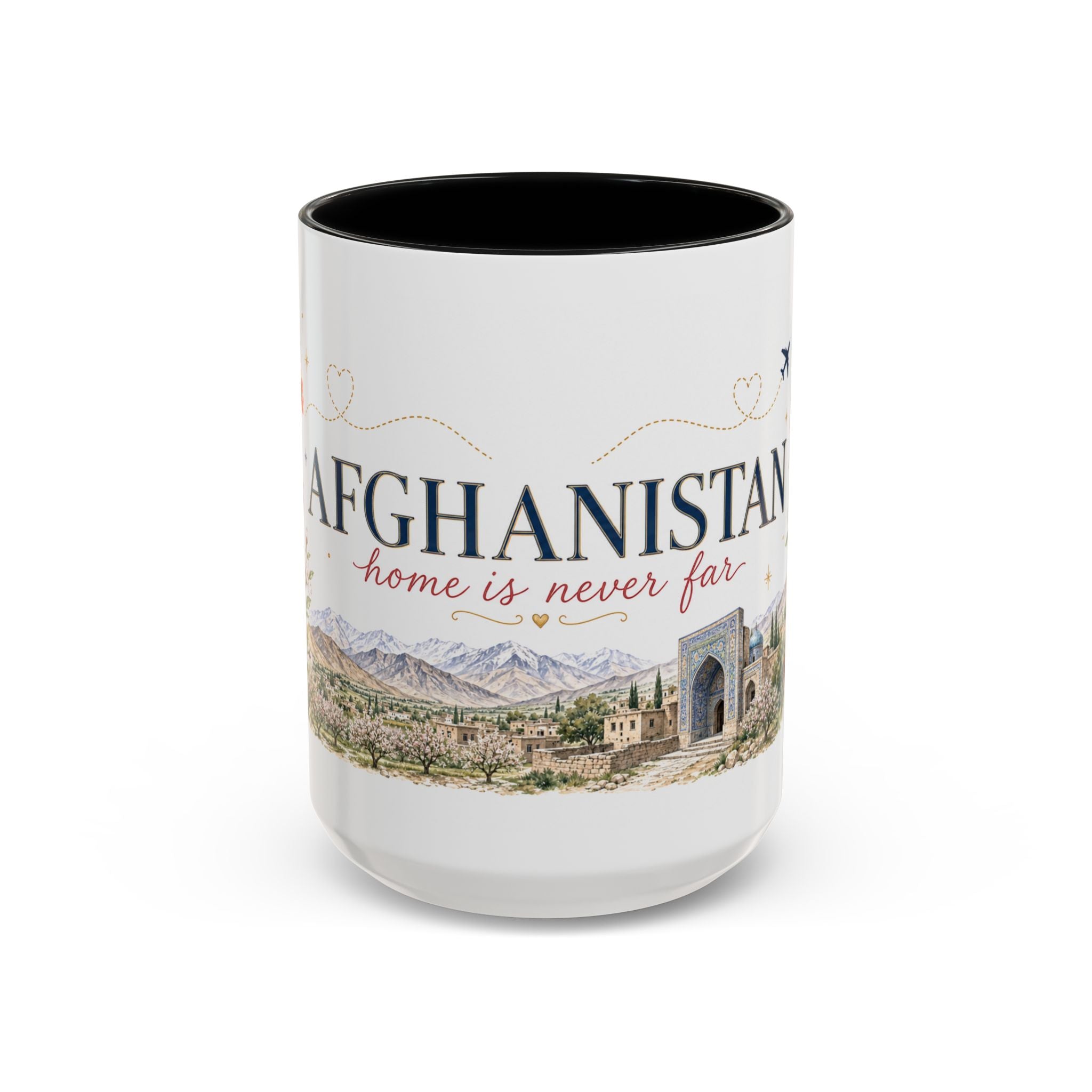 Afghanistan Home Country Mug | Moving Away Gift | Long Distance Friendship | 11 oz 15 oz Accent Mug