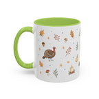 Thanksgiving Turkey Mug | Friendly Woodland Watercolor Gift | Autumn Accent Cup 11oz 15oz