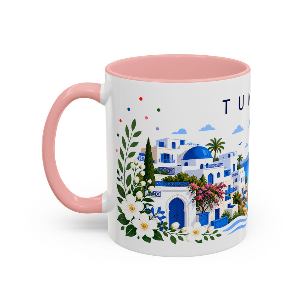 Tunisia Coffee Mug | Travel Souvenir Accent Mug | Place Gift Ceramic Cup 11oz 15oz