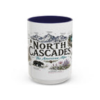 North Cascades National Park Coffee Mug | Washington Alpine Glacier Hiking Gift | Accent Color Ceramic 11oz 15oz