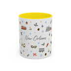 New Orleans Christmas Mug | Watercolor City Souvenir, Travel Gift (11oz/15oz)