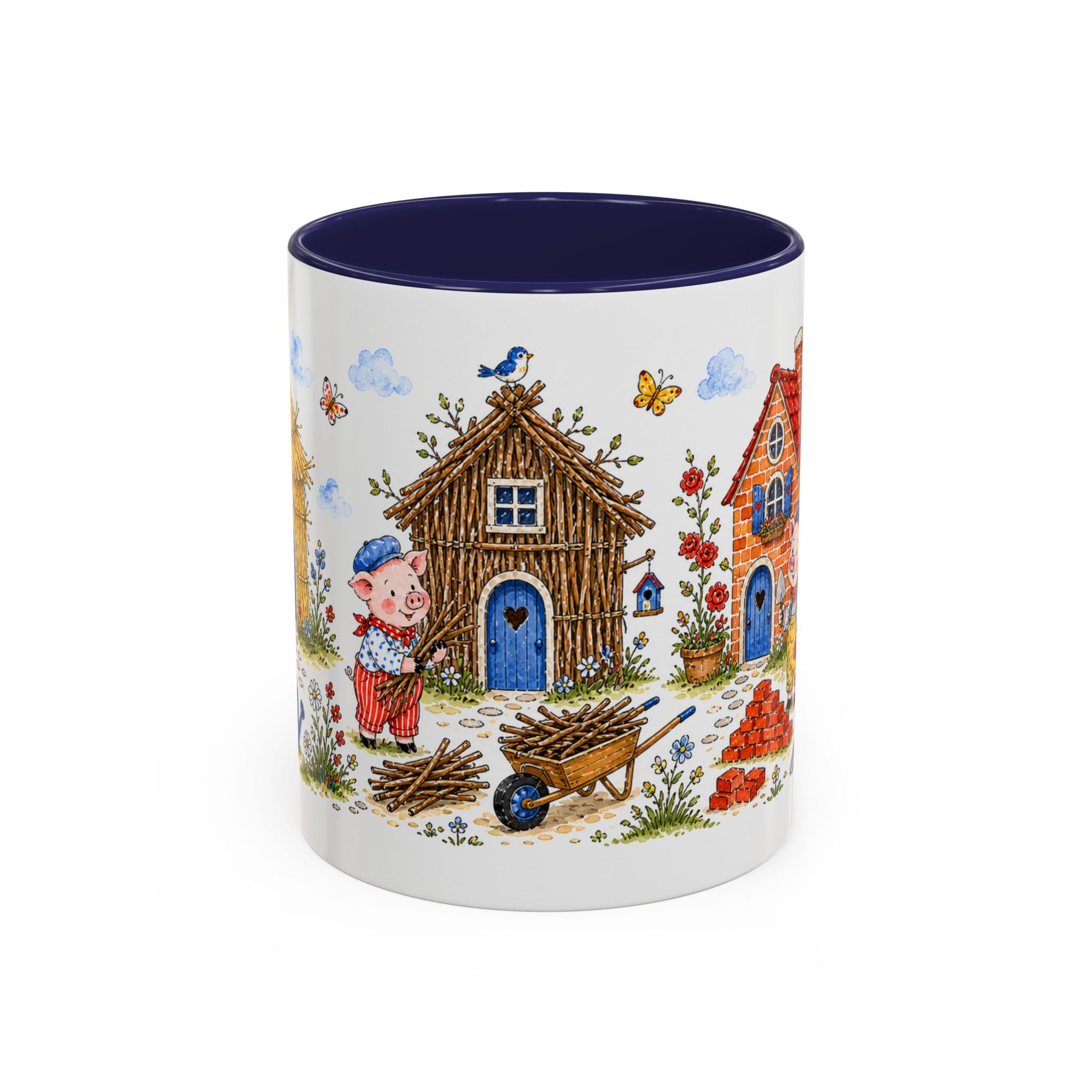 Three Little Pigs Mug | Storybook Fairy Tale Accent Coffee Mug | EveryLegend