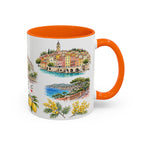 Nice Illustrated Travel Mug | City Souvenir Accent Coffee Mug | 11oz 15oz Ceramic Cup