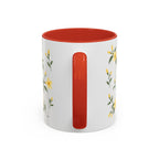 South Carolina Yellow Jessamine Mug, State Flower Floral Coffee Cup, 11oz Botanical Gift
