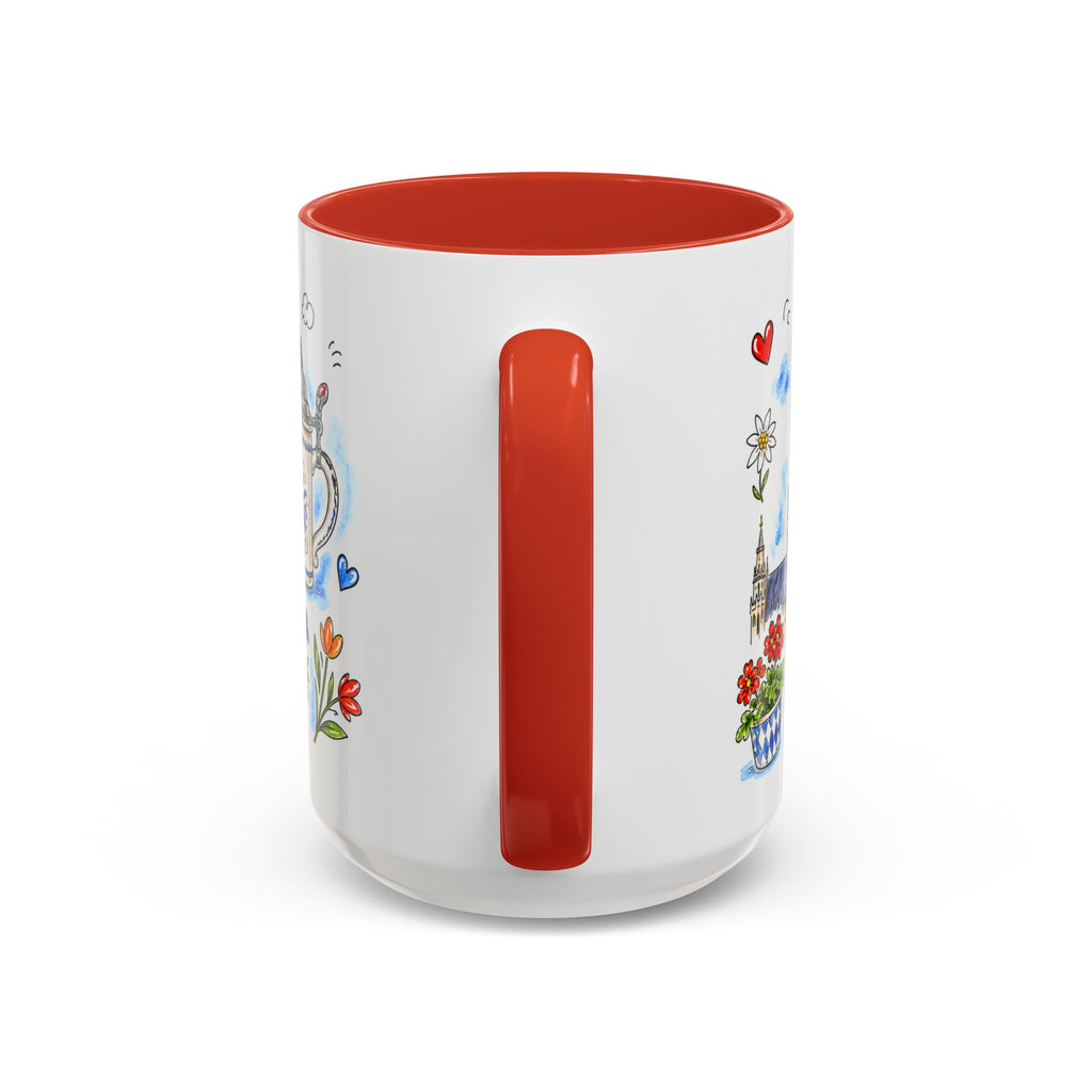 Munich Travel Mug | European City Souvenir Accent Coffee Mug | 11oz 15oz Ceramic Cup