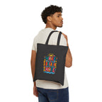 While I Breathe I Hope Tote Bag | Ancient Wisdom Quote Canvas Bag | Colorful Philosophy Gift
