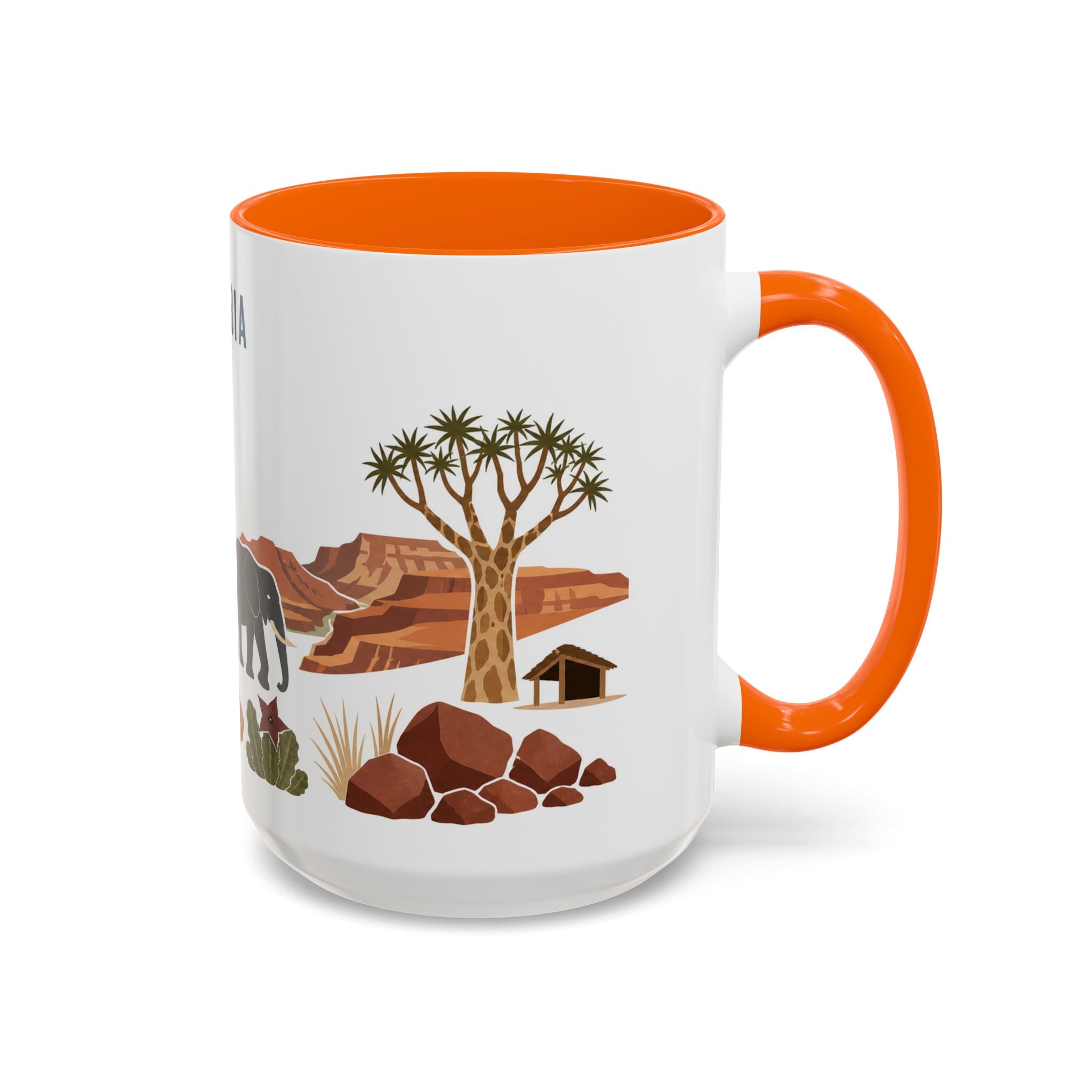 Namibia Coffee Mug | Travel Souvenir Accent Mug | Country Gift Ceramic Cup 11oz 15oz