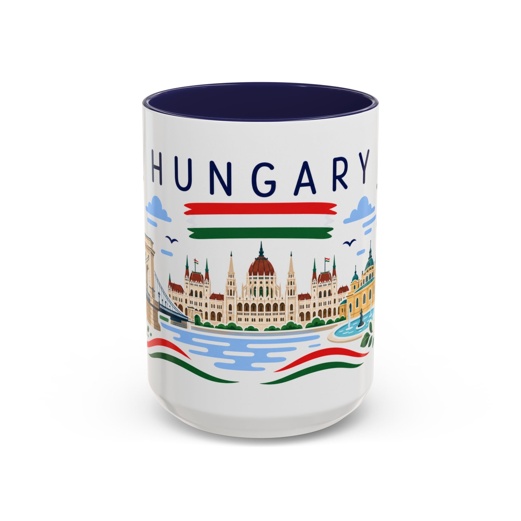 Hungary Coffee Mug | Travel Souvenir Accent Mug | Country Gift Ceramic Cup 11oz 15oz