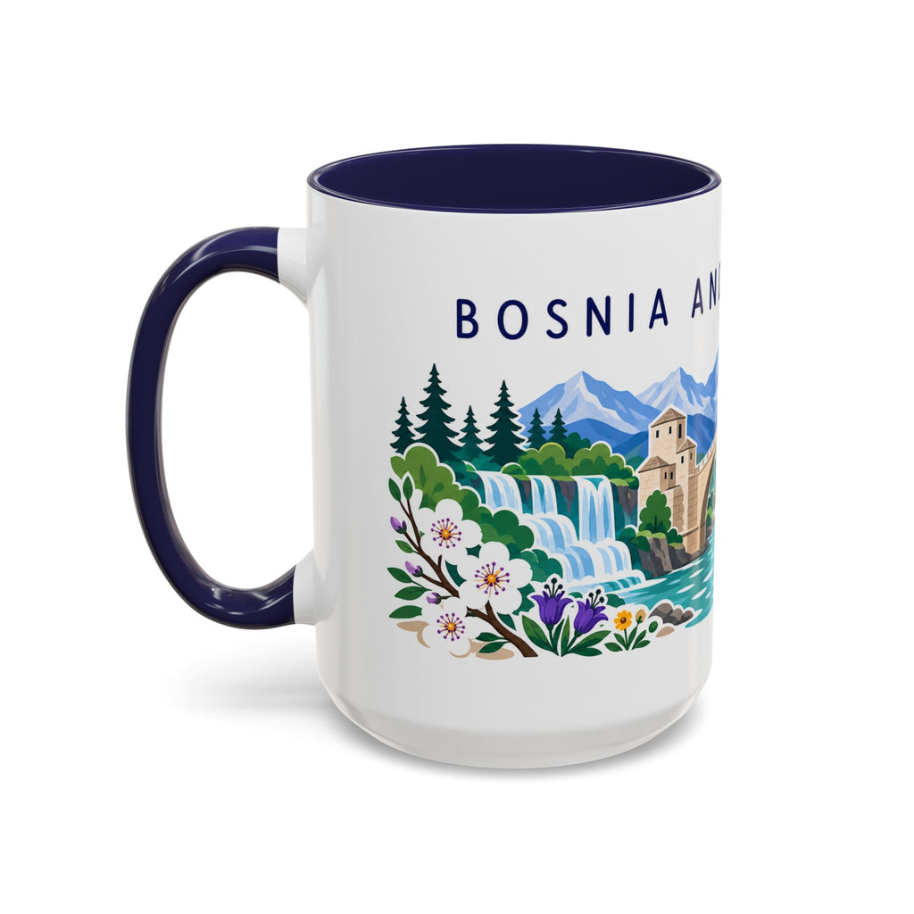 Bosnia and Herzegovina Coffee Mug | Travel Souvenir Accent Mug | Country Gift Ceramic Cup 11oz 15oz