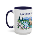 Bosnia and Herzegovina Coffee Mug | Travel Souvenir Accent Mug | Country Gift Ceramic Cup 11oz 15oz
