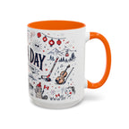 Canada Day Coffee Mug | Canadian Pride Gift | Accent Color Ceramic 11oz 15oz