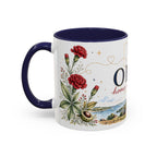 Ohio State Map Mug | Botanical Travel Sketch, Homesick Gift, Long Distance Friendship