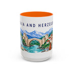 Bosnia and Herzegovina Coffee Mug | Travel Souvenir Accent Mug | Country Gift Ceramic Cup 11oz 15oz
