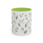 New Mexico Yucca Flower Mug, State Flower Floral Coffee Cup, 11oz Botanical Gift