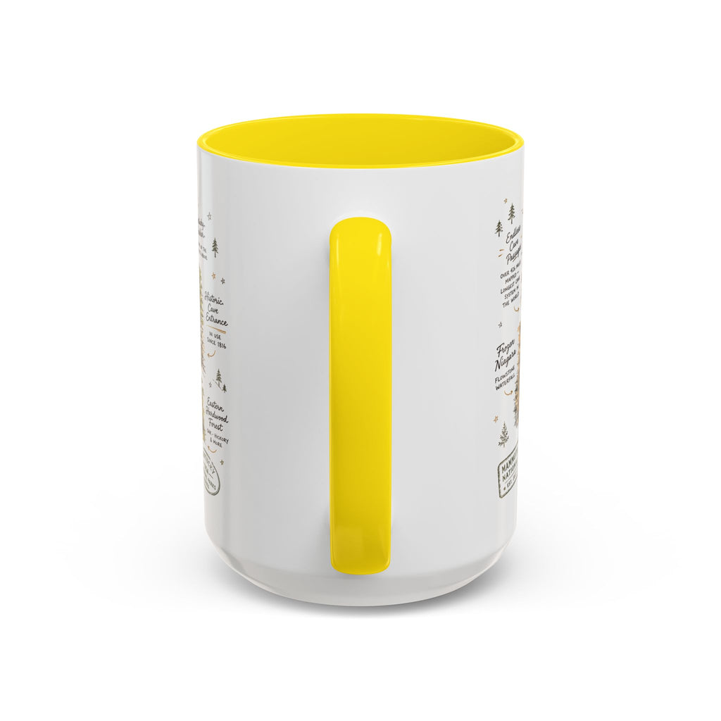 Mammoth Cave National Park Coffee Mug | Kentucky Cave Exploration Hiking Gift | Accent Color Ceramic 11oz 15oz
