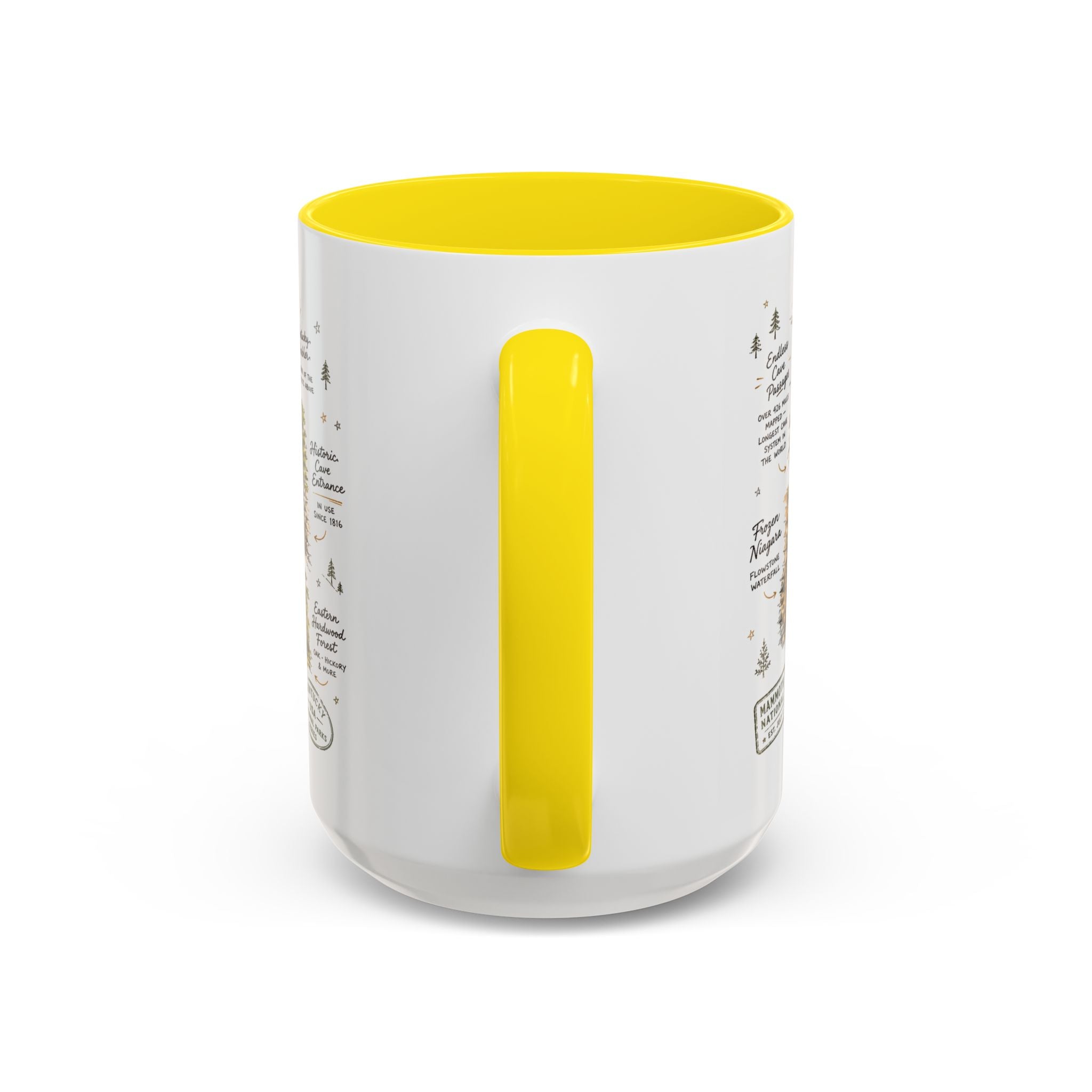 Mammoth Cave National Park Coffee Mug | Kentucky Cave Exploration Hiking Gift | Accent Color Ceramic 11oz 15oz