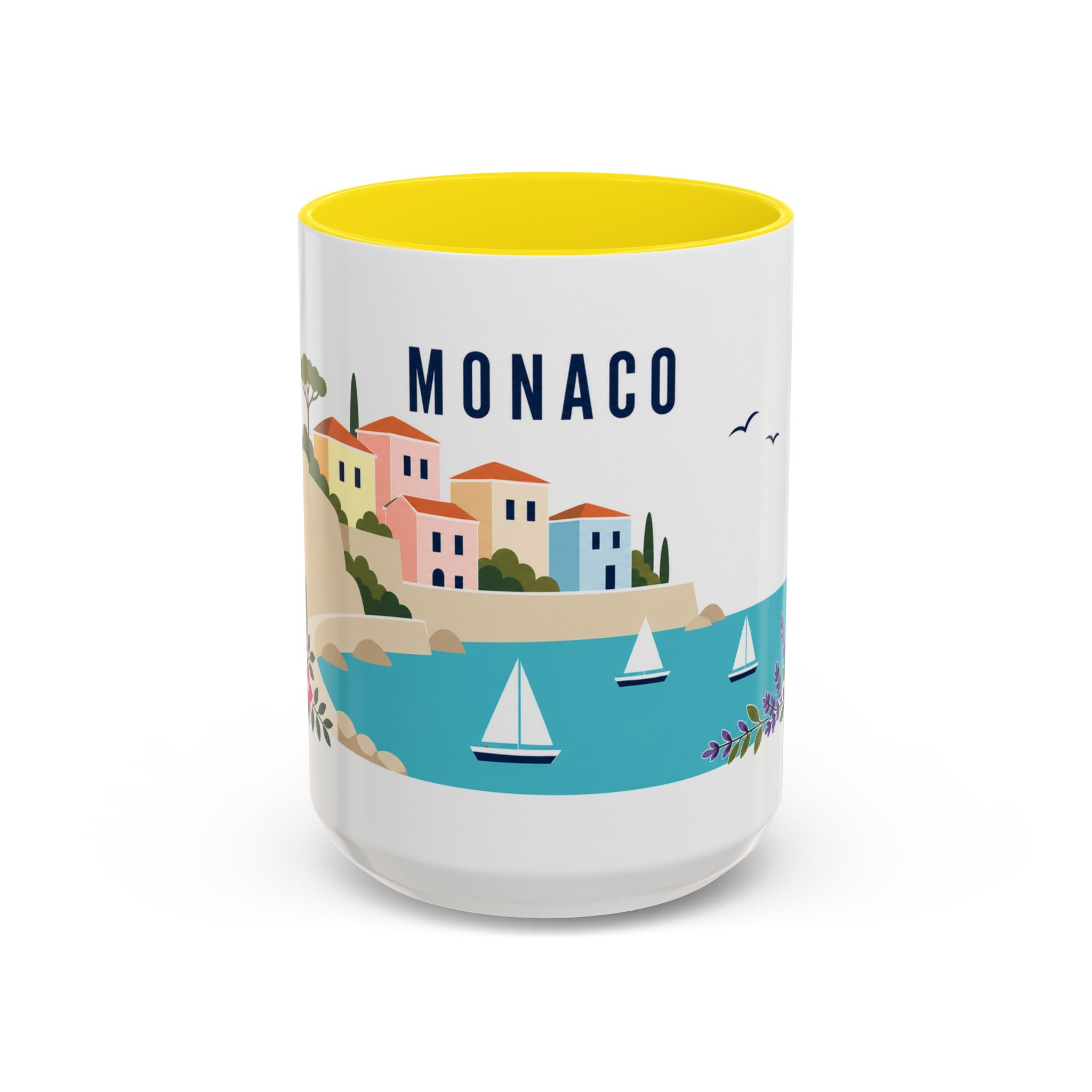 Monaco Coffee Mug | Travel Souvenir Accent Mug | Country Gift Ceramic Cup 11oz 15oz