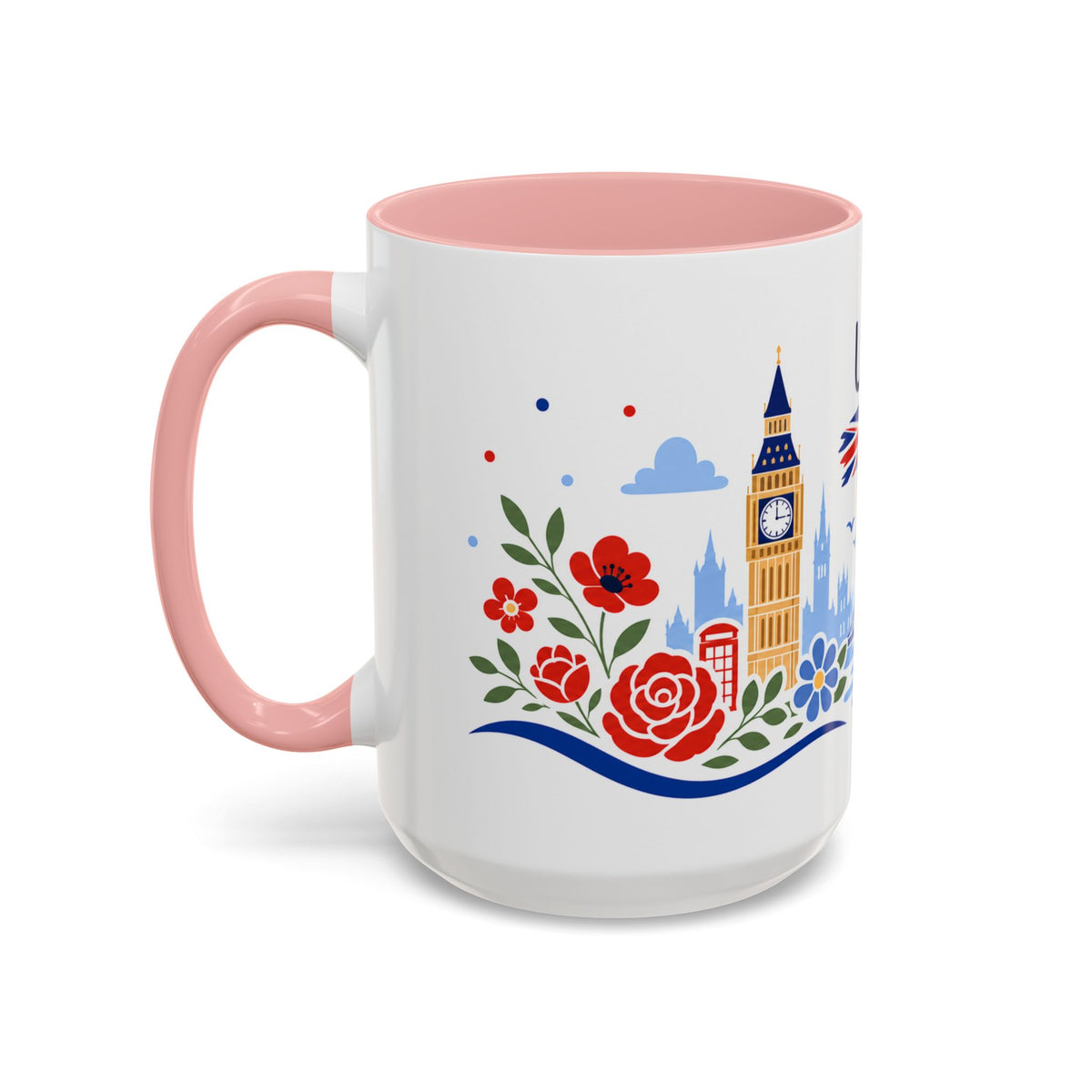 United Kingdom Coffee Mug | Travel Souvenir Accent Mug | Country Gift Ceramic Cup 11oz 15oz