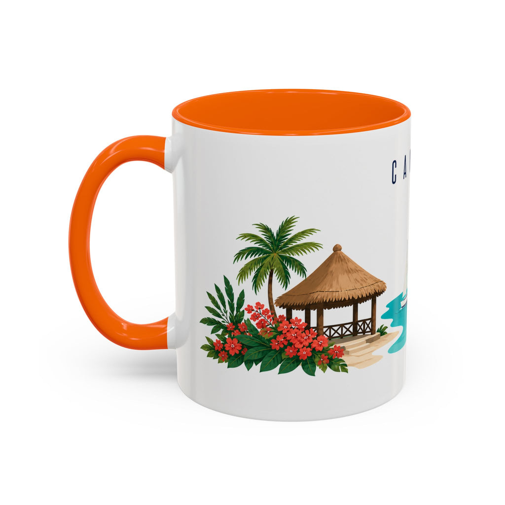 Cancún Coffee Mug | Mexico Travel Souvenir | Porcelain Decal City Gift | 11oz 15oz Accent Mug