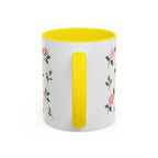 North Dakota Wild Prairie Rose Mug, State Flower Floral Coffee Cup, 11oz Botanical Gift