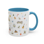 Barcelona Christmas Mug | Watercolor City Souvenir, Ceramic Coffee Cup (11oz/15oz)