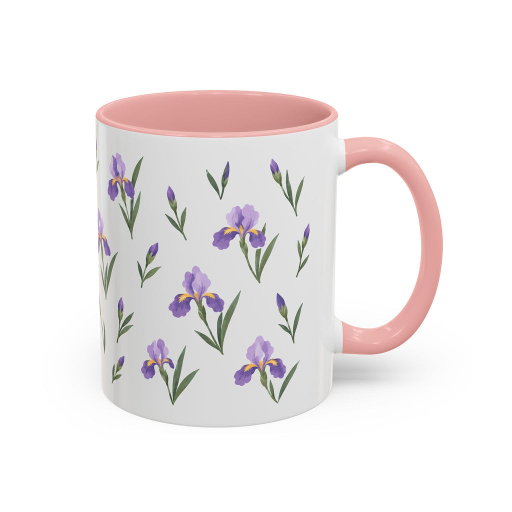 Tennessee Iris Mug, State Flower Floral Coffee Cup, 11oz Botanical Gift