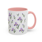 Tennessee Iris Mug, State Flower Floral Coffee Cup, 11oz Botanical Gift