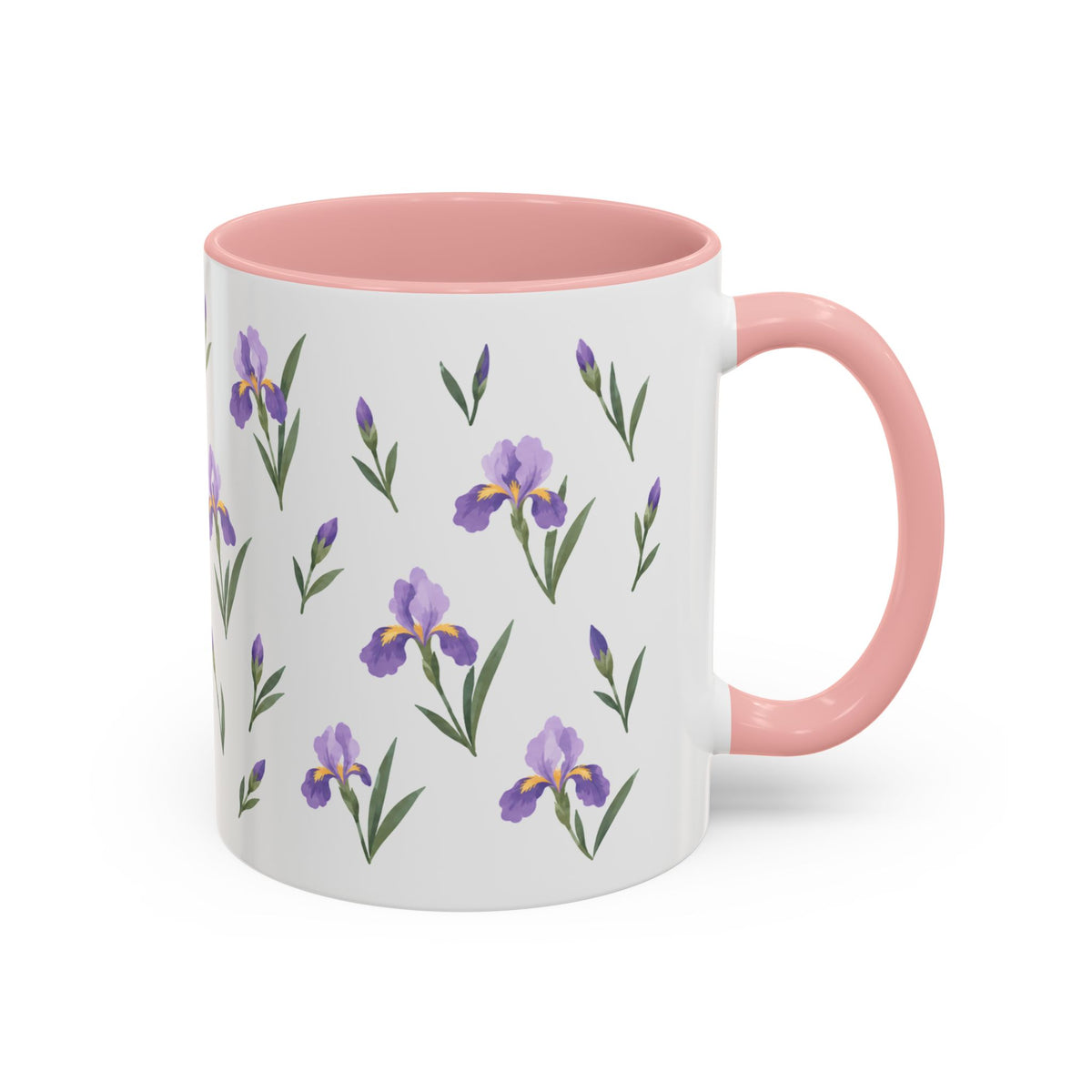 Tennessee Iris Mug, State Flower Floral Coffee Cup, 11oz Botanical Gift