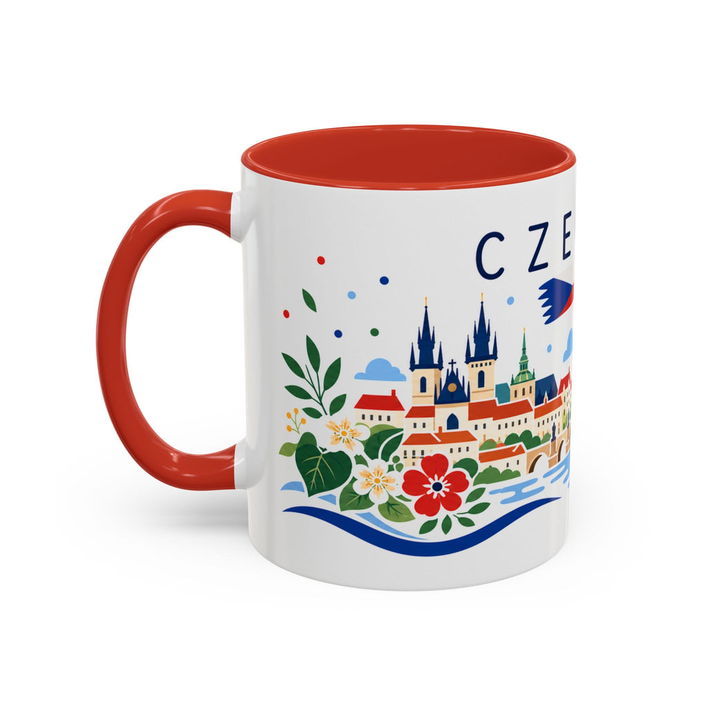 Czechia Coffee Mug | Travel Souvenir Accent Mug | Country Gift Ceramic Cup 11oz 15oz