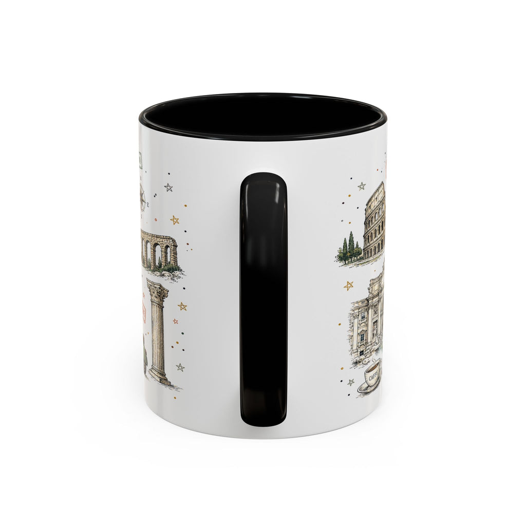 Rome Coffee Mug | Italy Souvenir Travel Gift | Accent Color Ceramic 11oz 15oz