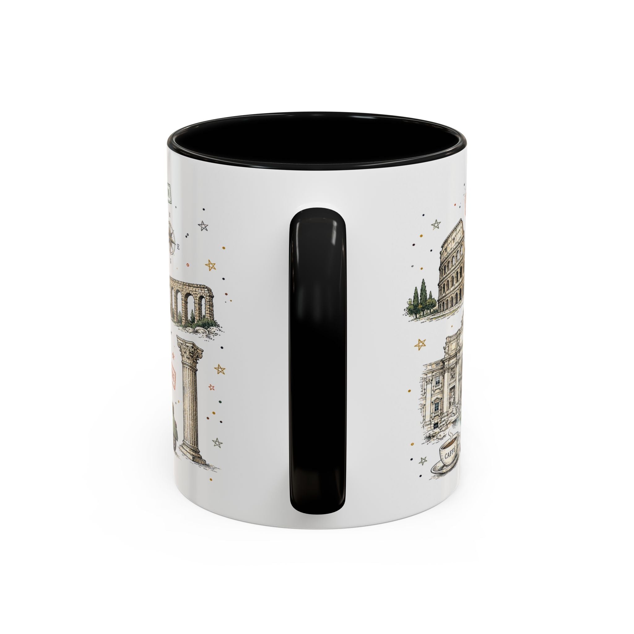 Rome Coffee Mug | Italy Souvenir Travel Gift | Accent Color Ceramic 11oz 15oz