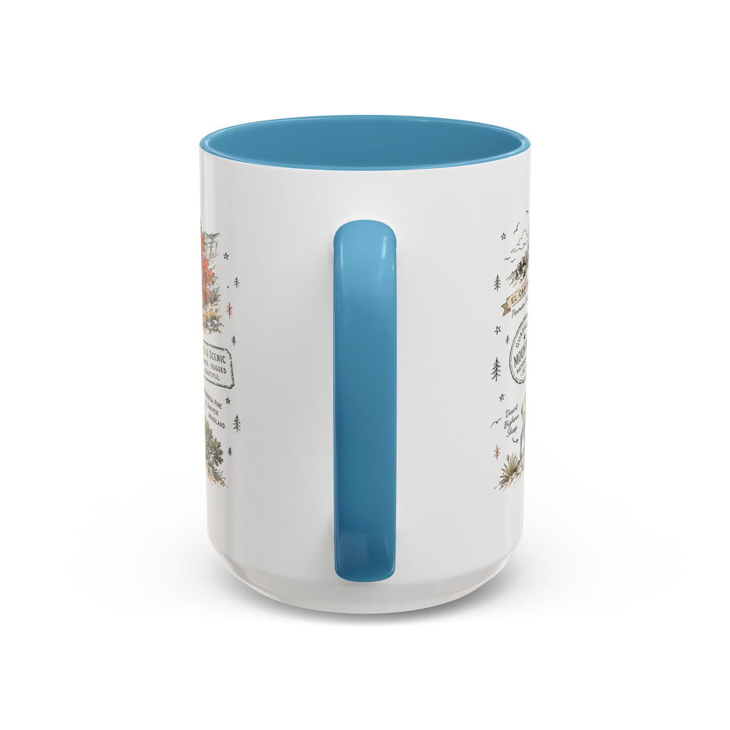Guadalupe Mountains National Park Coffee Mug | Texas Desert Peaks Hiking Gift | Accent Color Ceramic 11oz 15oz