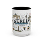 Berlin Coffee Mug | Germany Souvenir Travel Gift | Accent Color Ceramic 11oz 15oz
