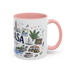 Kinshasa Coffee Mug | DR Congo Souvenir Travel Gift | Accent Color Ceramic 11oz 15oz