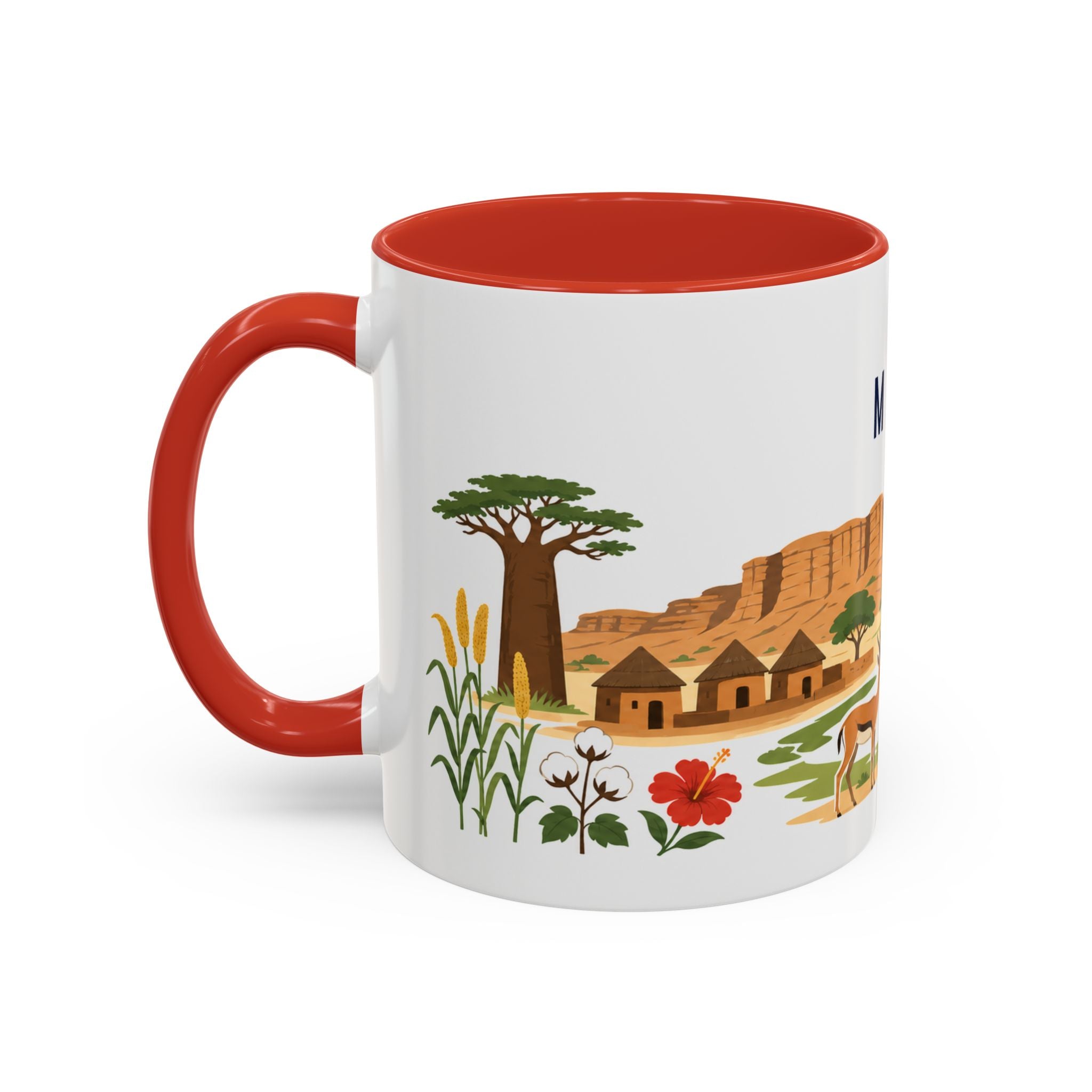 Mali Coffee Mug | Travel Souvenir Accent Mug | Country Gift Ceramic Cup 11oz 15oz